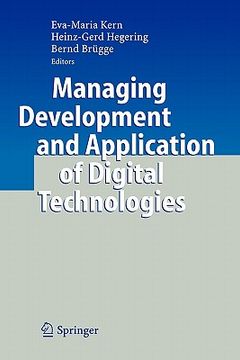 portada managing development and application of digital technologies: research insights in the munich center for digital technology & management (cdtm) (in English)
