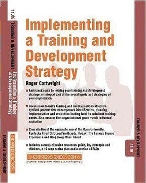 portada implementing a training and development strategy (en Inglés)