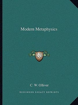 portada modern metaphysics (en Inglés)