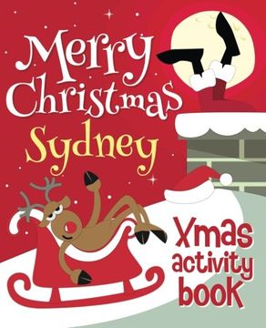 portada Merry Christmas Sydney - Xmas Activity Book: (Personalized Children's Activity Book)