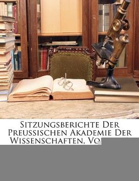 portada Sitzungsberichte Der Preussischen Akademie Der Wissenschaften, Volume 1 (in German)