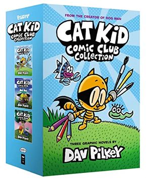 portada The cat kid Comic Club Collection: From the Creator of dog man (Cat kid Comic Club #1-3 Boxed Set) (en Inglés)