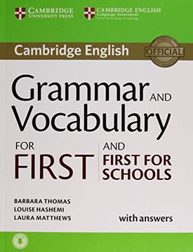 portada Grammar and Vocabulary for First and First for Schools Book With Answers and Audio (in English)