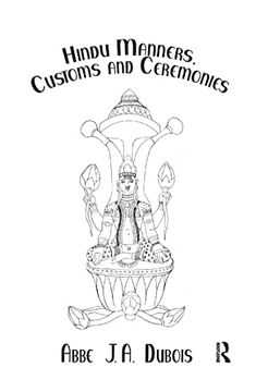portada Hindu Manners, Customs and Ceremonies (Kegan Paul Library of Religion and Mysticism s) (in English)