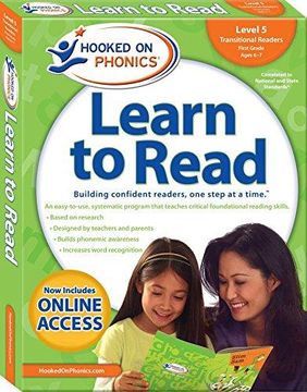 portada Hooked on Phonics Learn to Read - Level 5: Transitional Readers (First Grade | Ages 6-7) (en Inglés)