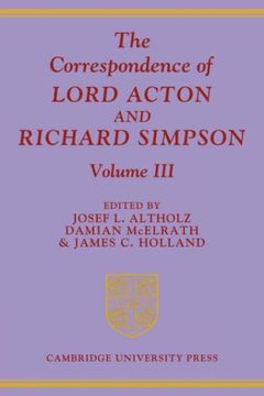 portada The Correspondence of Lord Acton and Richard Simpson: Volume 3 