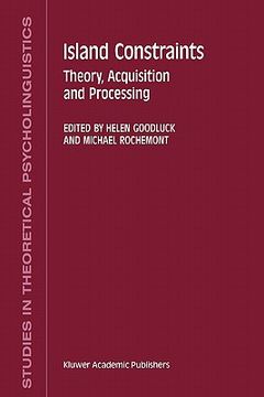 portada island constraints: theory, acquisition and processing (en Inglés)
