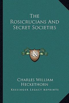 portada the rosicrucians and secret societies