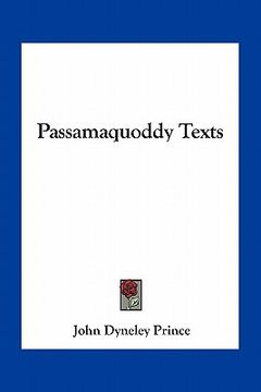 portada passamaquoddy texts (in English)