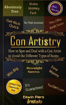 portada Con Artistry: How to Spot and Deal with a Con Artist to Avoid the Different Types of Scams