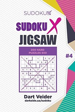 portada Sudoku x Jigsaw - 200 Hard Puzzles 9x9 (Volume 4) (en Inglés)