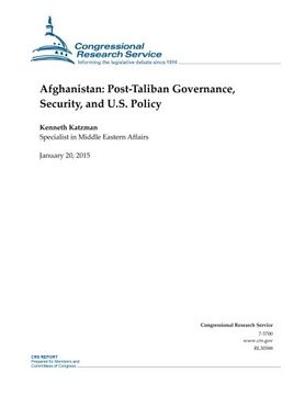 portada Afghanistan: Post-Taliban Governance, Security, and U.S. Policy (Crs Reports)