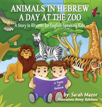 portada Animals in Hebrew: A Day at the Zoo (en Inglés)