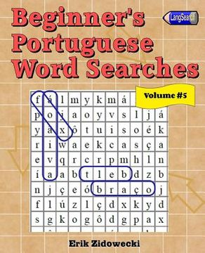 portada Beginner's Portuguese Word Searches - Volume 5 (en Portugués)