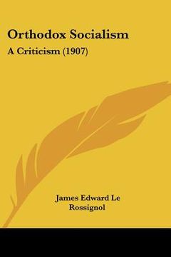 portada orthodox socialism: a criticism (1907) (in English)