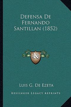 portada defensa de fernando santillan (1852)