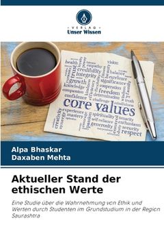 portada Aktueller Stand der ethischen Werte (in German)