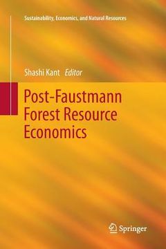 portada Post-Faustmann Forest Resource Economics (en Inglés)
