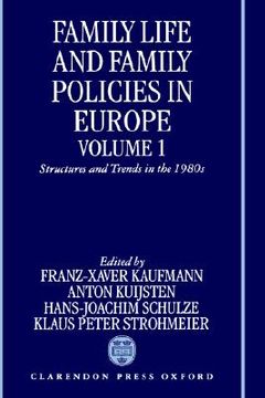 portada family life and family policies in europe volume 1 ' structures and trends in the 1980's '
