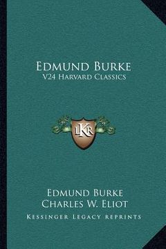 portada edmund burke: v24 harvard classics (en Inglés)