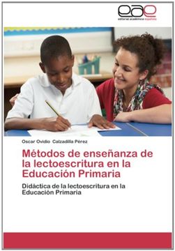 portada Métodos de Enseñanza de la Lectoescritura en la Educación Primaria: Didáctica de la Lectoescritura en la Educación Primaria (in Spanish)