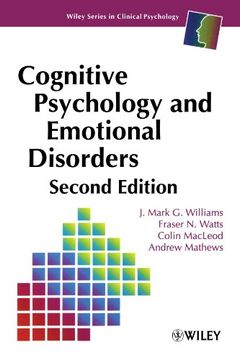 portada cognitive psychology and emotional disorders (en Inglés)