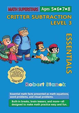 portada Math Superstars Subtraction Level 3: Essential Math Facts for Ages 5 - 8 (7) (en Inglés)