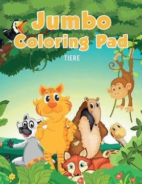 portada Jumbo Coloring Pad: Tiere
