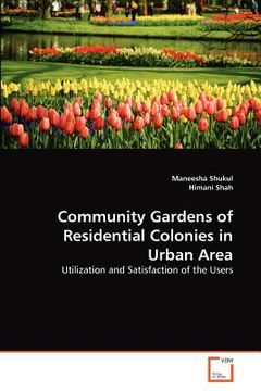portada community gardens of residential colonies in urban area (en Inglés)