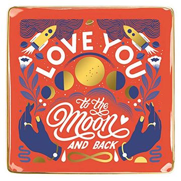 portada Love you to the Moon and Back Porcelain Tray 