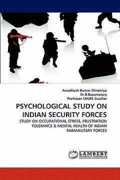 portada psychological study on indian security forces (en Inglés)