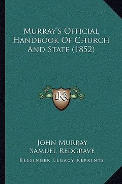 portada murray's official handbook of church and state (1852)