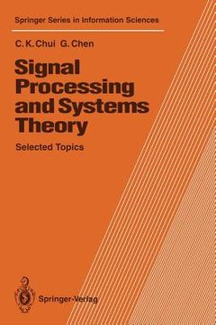 portada signal processing and systems theory: selected topics (in English)