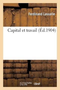 portada Capital Et Travail (en Francés)