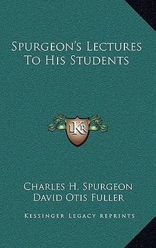 portada spurgeon's lectures to his students (en Inglés)