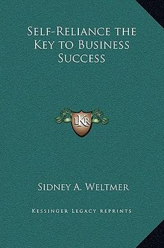 portada self-reliance the key to business success (en Inglés)