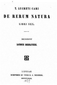 portada de Rerum Natura Libri Sex (en Latin)