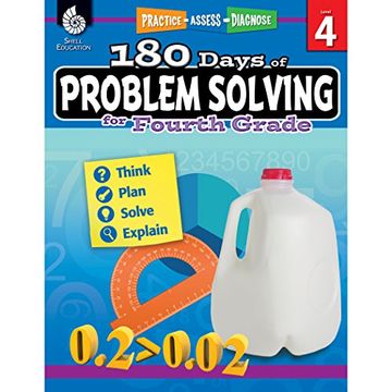 portada 180 Days of Problem Solving for Fourth Grade – Build Math Fluency With This 4th Grade Math Workbook (180 Days of Practice) 