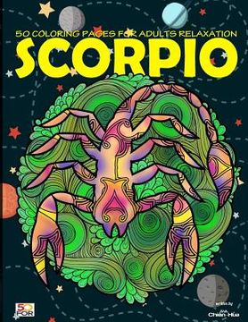portada Scorpio 50 Coloring Pages For Adults Relaxation (en Inglés)