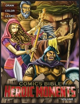 portada Comics Bible Heroic Moments Vol. 1: Coloring Book (in English)