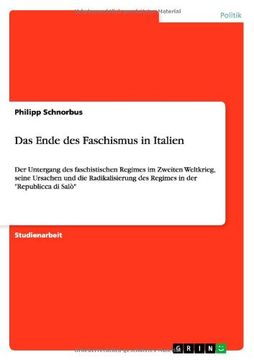 portada Das Ende des Faschismus in Italien (German Edition)
