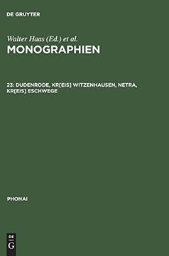 portada Monographien, 23, Dudenrode, Kr[Eis] Witzenhausen, Netra, Kr[Eis] Eschwege (Phonai) (en Alemán)