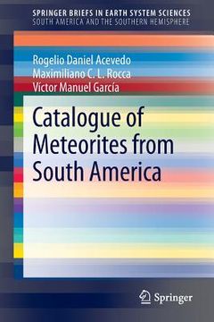 portada Catalogue of Meteorites from South America (en Inglés)