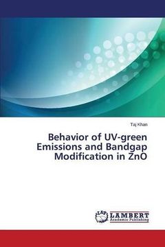 portada Behavior of UV-green Emissions and Bandgap Modification in ZnO