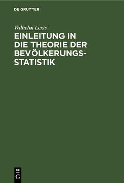 portada Einleitung in die Theorie der Bevölkerungsstatistik (en Alemán)