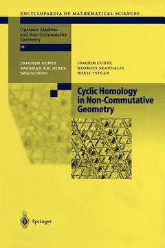 portada cyclic homology in non-commutative geometry (en Inglés)