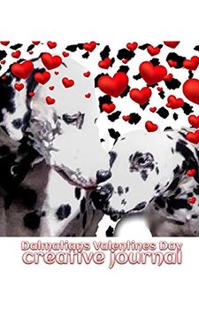 portada Dalmatians Valentine's day Creative Blank Journal (en Inglés)