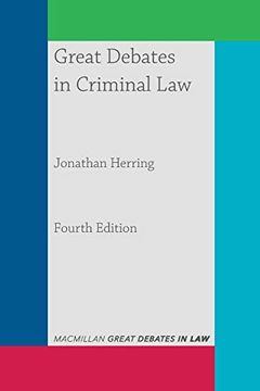 portada Great Debates in Criminal Law (in English)