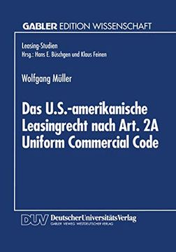 portada Das U. S. -Amerikanische Leasingrecht Nach Art. 2a Uniform Commercial Code (en Alemán)