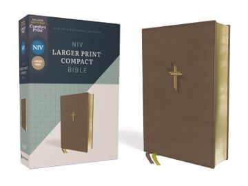 portada Holy Bible: New International Version, Compact, Leathersoft, Brown, red Letter, Comfort Print 